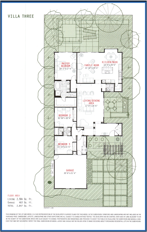 Koko Villas- floor plan for Villa Three
