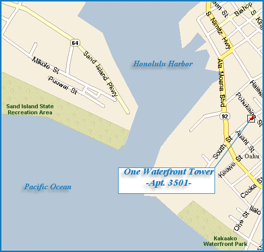 One Waterfront Tower-a luxury condominium-property map