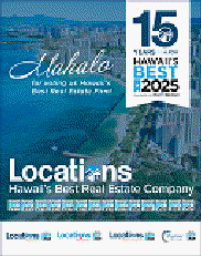 Locations LLC has been voted first place as Hawaii's Best real estate company for 15 years in a row.