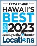 Locations LLC has been voted first place as Hawaii's Best real estate company for 13 years in a row.Locations LLC has been voted first place as Hawaii's Best real estate company for 11 years in a row.
